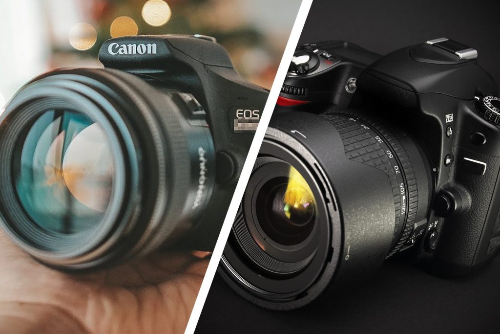 caméra hybride vs. appareil photo reflex